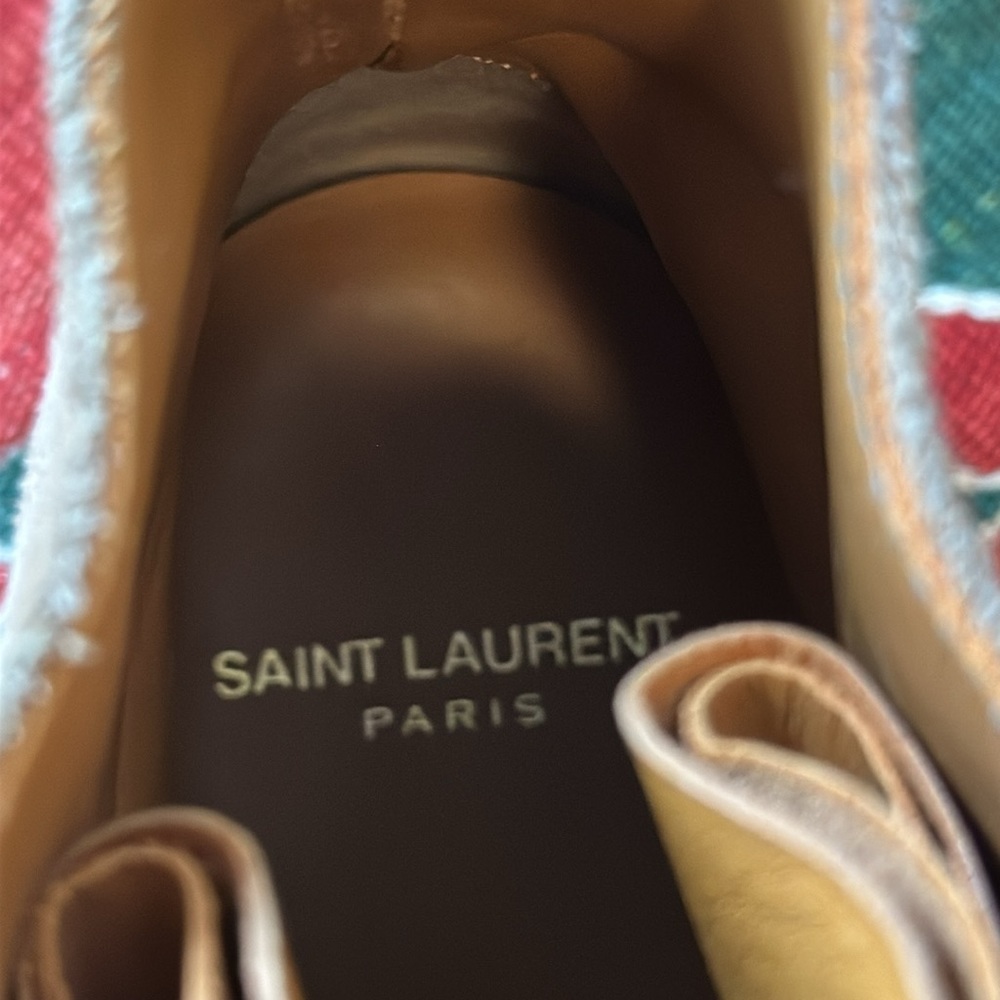 Saint Laurent Suede Lace Boots - Picture 8 of 10